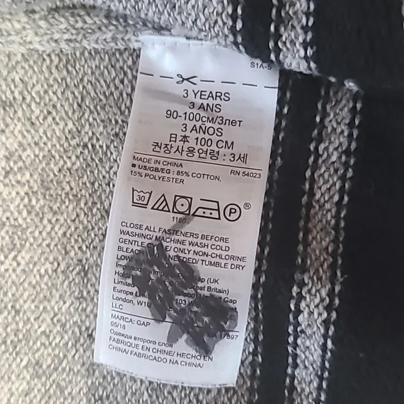 Baby Gap Disney Mickey Mouse Zip-Up Cardigan/Sweater Size 3 Year - Picture 8 of 11